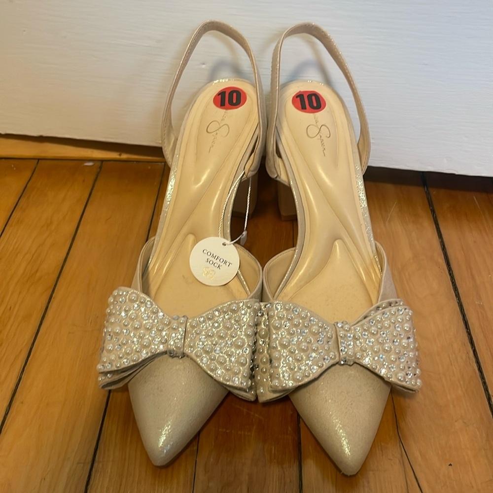 Jessica Simpson Chrystal Bow Heels